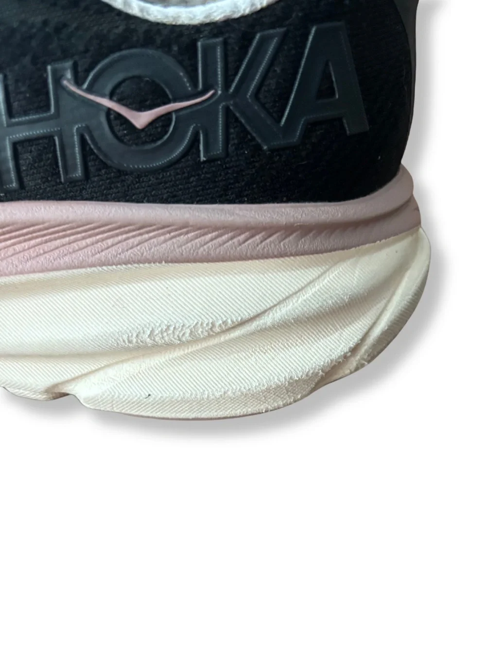 HOKA Clifton 9 Women’s Running Shoes Black Pink US 8.5 Athletic